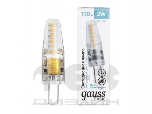 ������������ ����� Gauss Basic G4 12V 2W 190lm 4100K ������� 1159722