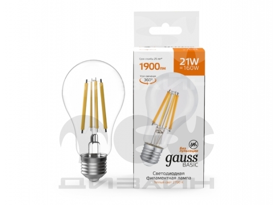������������ ����� Gauss Basic Filament �70 21W 1900lm 2700K E27 40712112