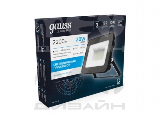 ��������� Gauss Qplus 20W 2000lm 6500K 200-240V IP65 ������