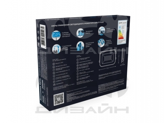 ��������� Gauss Qplus 20W 2000lm 6500K 200-240V IP65 ������