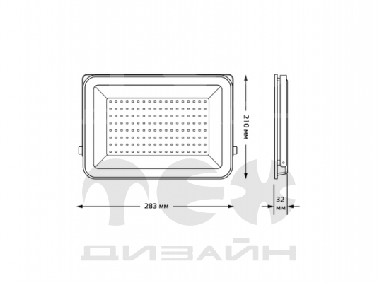  Gauss Qplus 100W 12000lm 6500K 175-265V IP65 