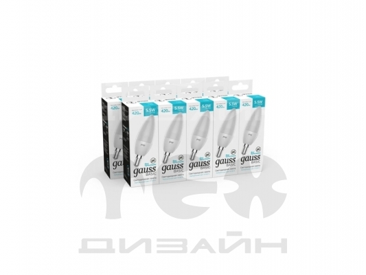 ������������ ����� Gauss Basic ����� 5.5W 410lm 4000K E14 LED