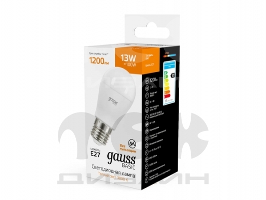 ������������ ����� Gauss Basic����13W�1200lm 3000K E27