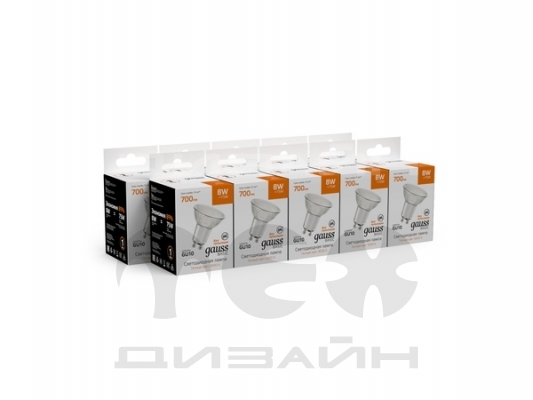 ������������ ����� Gauss Basic MR16 8W 700lm 3000K GU10