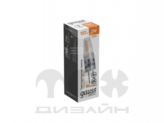 ������������ ����� Gauss Basic G4 12V 2W 180lm 3000K �������