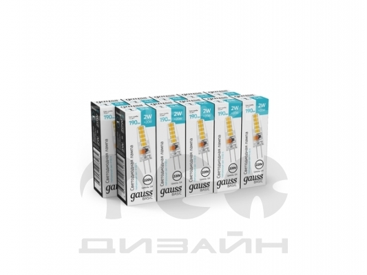 ������������ ����� Gauss Basic G4 AC220-240V 2W 190lm 4100K �������