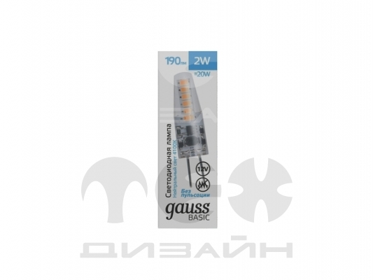 ������������ ����� Gauss Basic G4 12V 2W 190lm 4100K �������