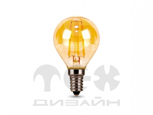 ������������ ����� Gauss Filament ��� 5W 400lm 2700� �14 golden LED