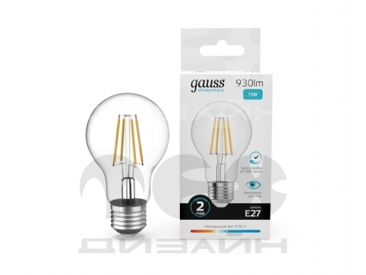 ������������ ����� Gauss Filament Elementary �60 11W 930lm 4100K E27
