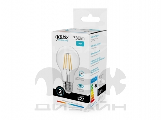 ������������ ����� Gauss Filament Elementary �60 9W 730lm 4100K E27