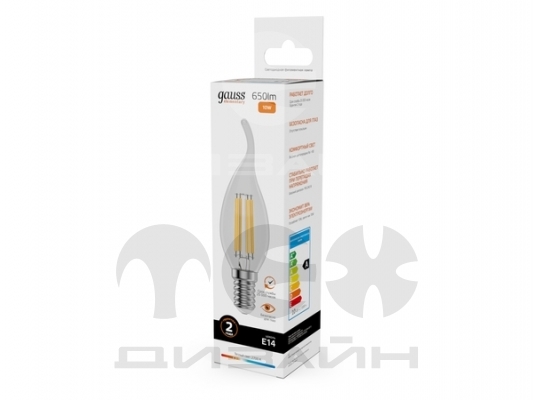 ������������ ����� Gauss Filament Elementary ����� �� ����� 10W 650lm 2700� �14 LED