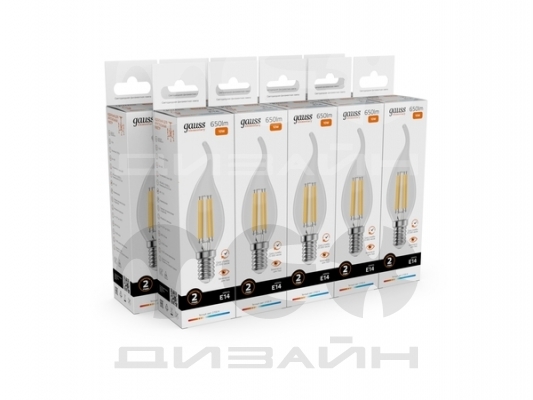 ������������ ����� Gauss Filament Elementary ����� �� ����� 10W 650lm 2700� �14 LED