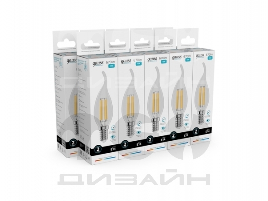 ������������ ����� Gauss Filament Elementary ����� �� ����� 10W 670lm 4100� �14 LED