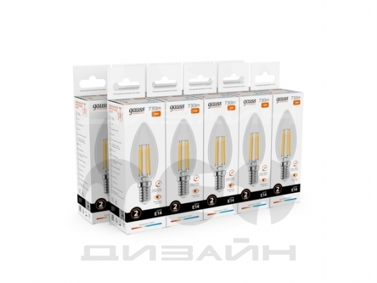 ������������ ����� Gauss Filament Elementary ����� 12W 730lm 2700K E14 LED