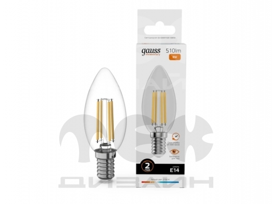 ������������ ����� Gauss Filament Elementary ����� 8W 510lm 2700K E14 LED