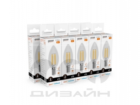 ������������ ����� Gauss Filament Elementary ����� 8W 510lm 2700K E14 LED