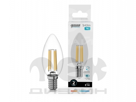 ������������ ����� Gauss Filament Elementary ����� 8W 540lm 4100K E14 LED