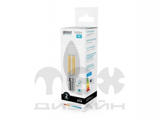 ������������ ����� Gauss Filament Elementary ����� 8W 540lm 4100K E14 LED