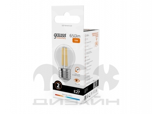 ������������ ����� Gauss Filament Elementary ��� 10W 650lm 2700K E27