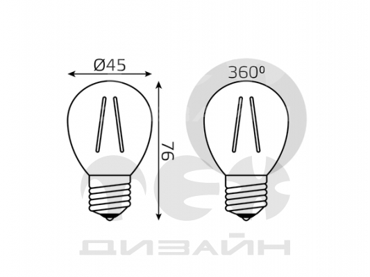 ������������ ����� Gauss Filament Elementary ��� 12W 730lm 2700K E27