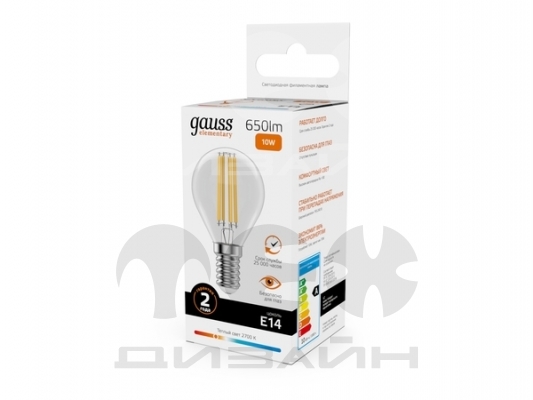 ������������ ����� Gauss Filament Elementary ��� 10W 650lm 2700K E14