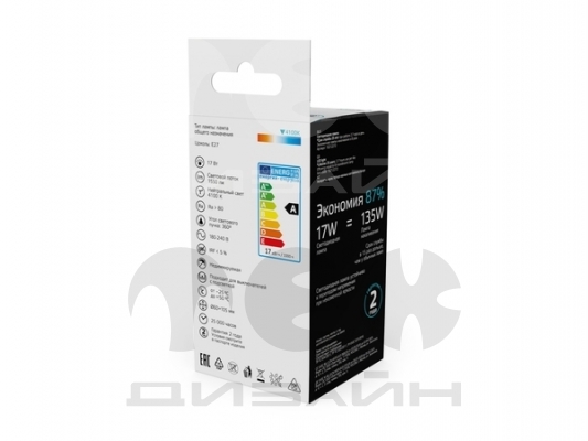 ������������ ����� Gauss Basic Filament �60 17W 1550lm 4100K E27