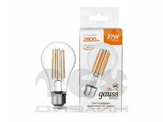 ������������ ����� Gauss Basic Filament �70 27W 2800lm 2700K E27