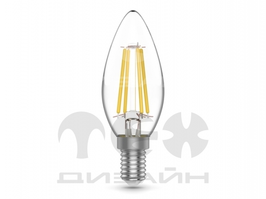������������ ����� Gauss Basic Filament ����� 4W 480lm 3000K E14 LED
