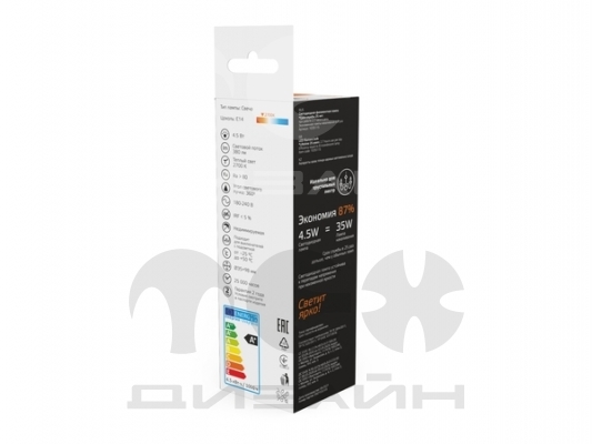 ������������ ����� Gauss Basic Filament ����� 4,5W 380lm 2700� E14 milky LED