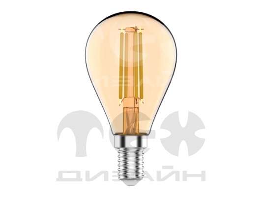 ������������ ����� Gauss Basic Filament ��� 3,8W 350lm 2400K �14 golden LED