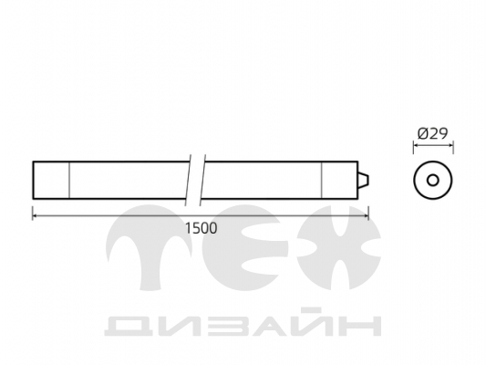���������� ������������ Gauss IP65 1500*29*29�� 36�� 3650lm 4000� COMPACT �������� �������