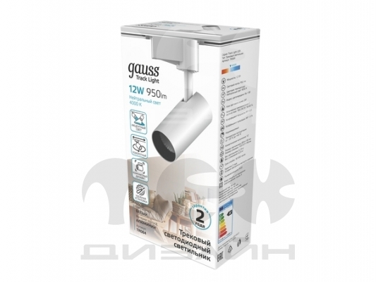 ���������� �������� Gauss ������� 12W 950lm 4000K 180-220V IP20 55*190�� ����� ���� 24?
