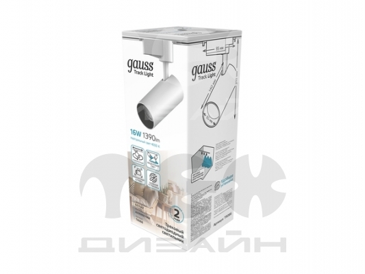 ���������� �������� Gauss ������� 16W 1390lm 4000K 180-220V IP20 65*210�� ����� ���� 24?