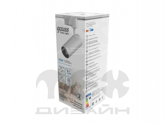 ���������� �������� Gauss ������� 16W 1390lm 4000K 180-220V IP20 65*210�� ����� ���� 24?