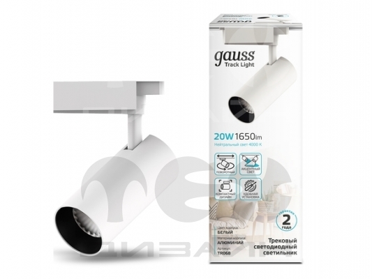 ���������� �������� Gauss ������� 20W 1650lm 4000K 180-220V IP20 65*210�� ����� ���� 24?