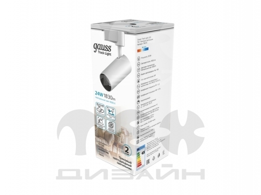 ���������� �������� Gauss ������� 24W 1830lm 4000K 180-220V IP20 65*210�� ����� ���� 24?