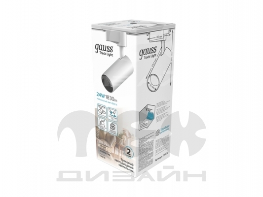 ���������� �������� Gauss ������� 24W 1830lm 4000K 180-220V IP20 65*210�� ����� ���� 24?