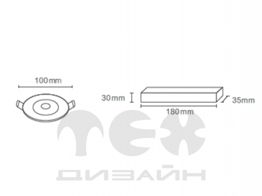 ��������� ���������� DW 2502-2W-6000K