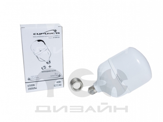����� ������������ ������� �������� HP 40W 6500K 2800�� E27 (+���������� �� �40) �������